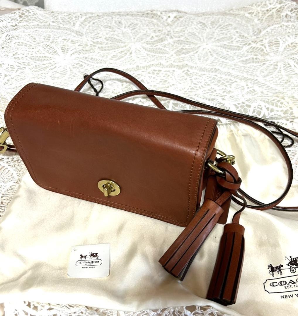 COACH ブラウン クロスボディバッグ