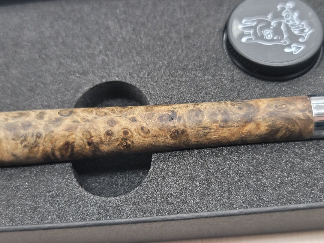 新品　こぶた工房　極上+花梨瘤　青　シャープペンシル0.5
