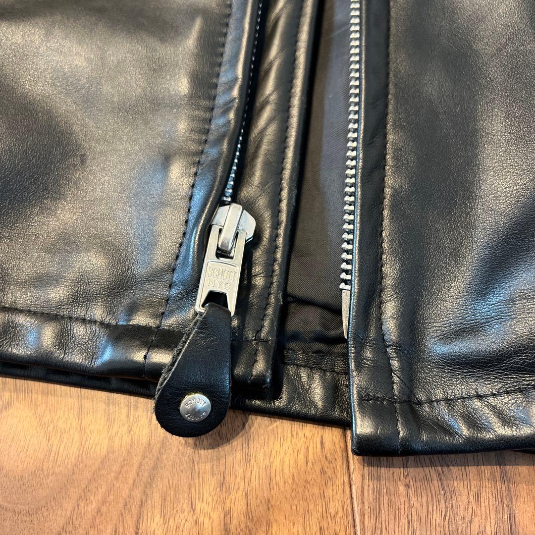 Schott シングルライダースジャケット 38サイズ　美品