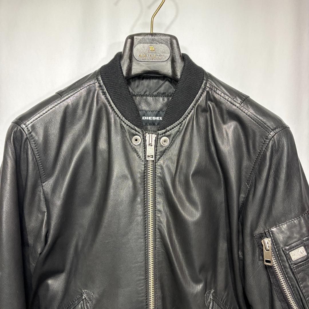 ✨大幅値下げ✨17,800円美品 ★DIESELディーゼル羊革MA-1S中綿