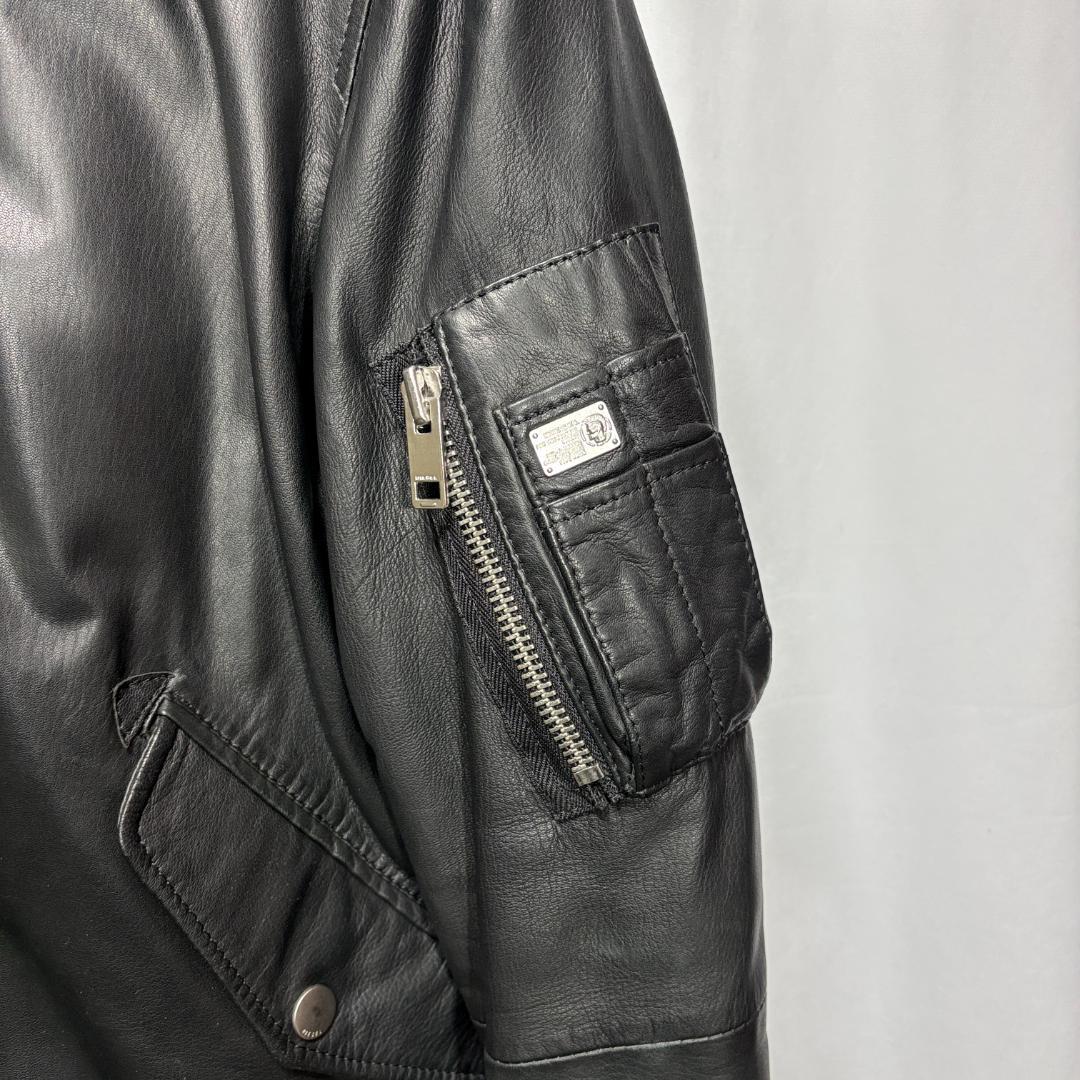 ✨大幅値下げ✨17,800円美品 ★DIESELディーゼル羊革MA-1S中綿