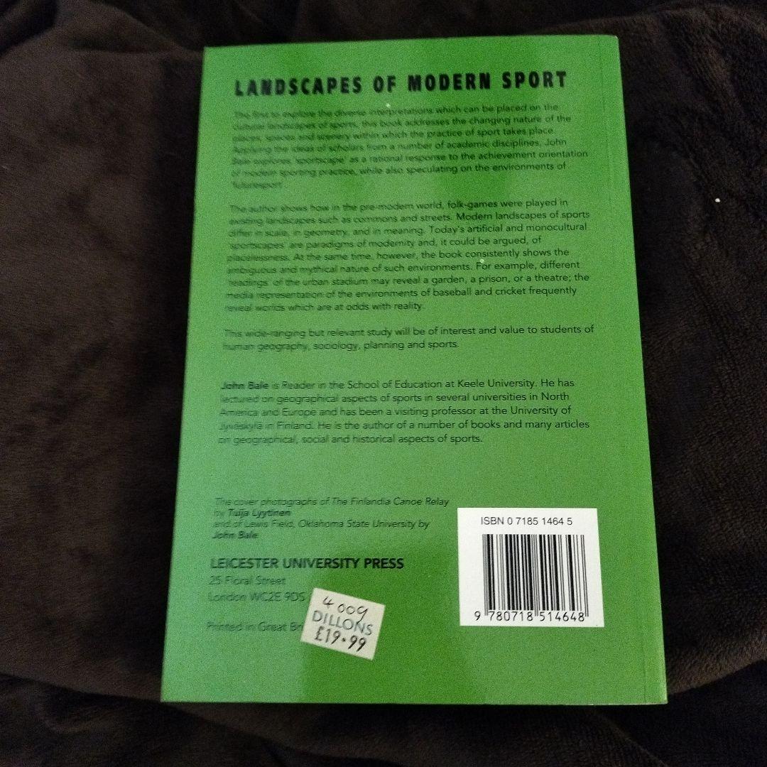 洋書 LANDSCAPES OF MODERN SPORT