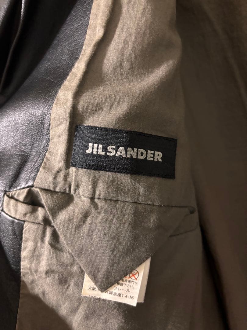 【アーカイブ】JIL SANDER 本人期 レザーテーラードジャケット 90s黒