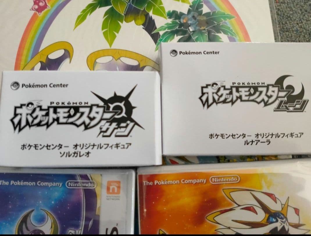 最後　ポケモン サン/ムーン予約特典フィギュア＆アートブック　３DS　ソフト付き