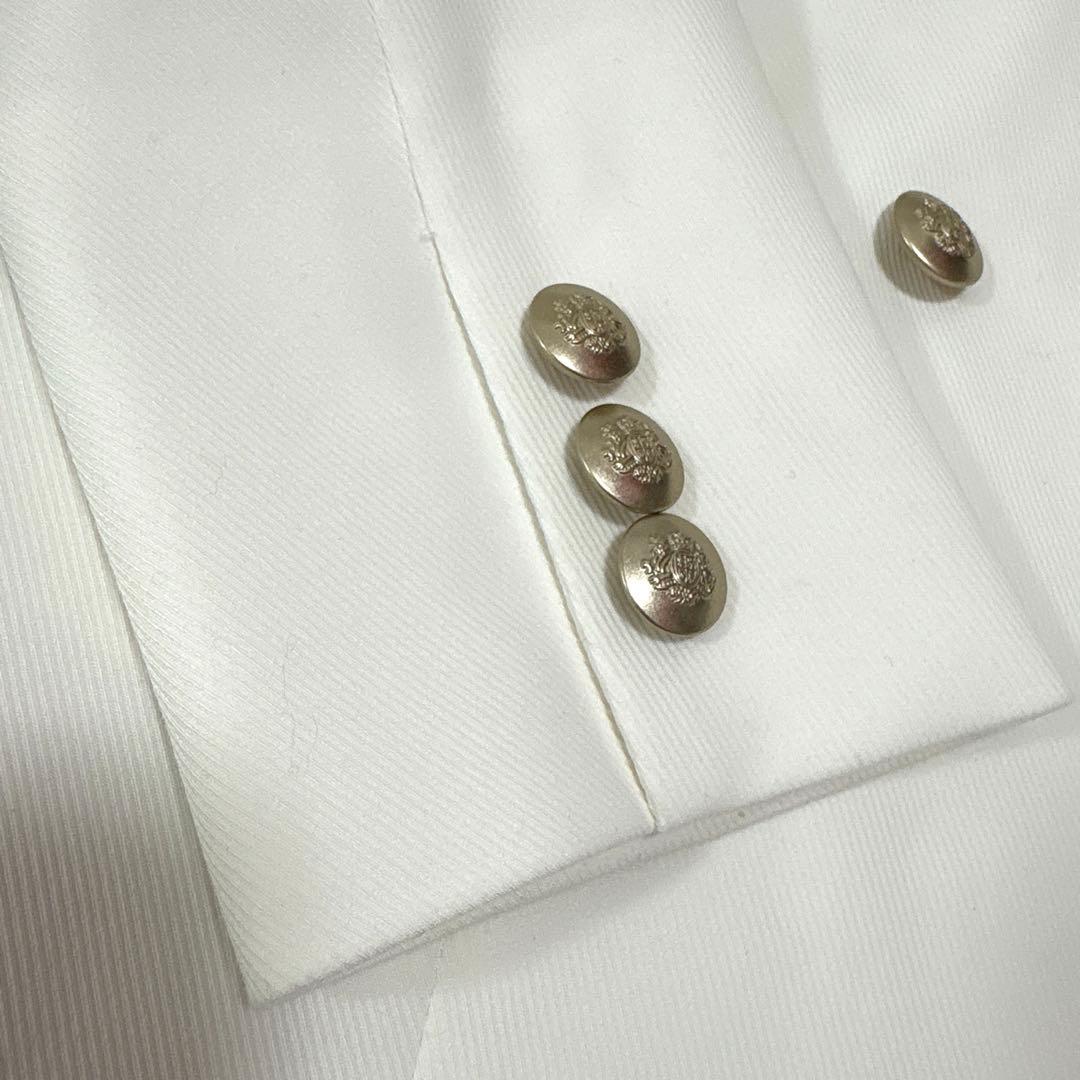 セルフォード　セーラーカラーダブルジャケット　テーラード　ゴールドボタン　白　Ｓ