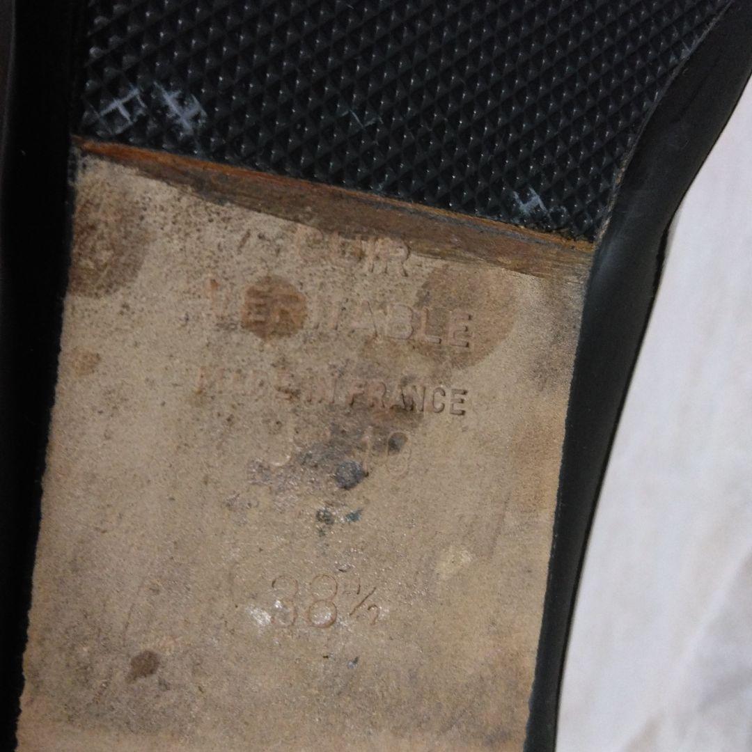 レペット　バレエシューズ　エナメル黒　38.5