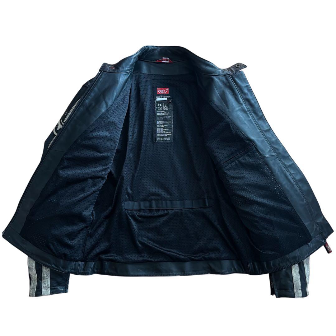 BERIK ベリック レザー ライダースジャケット レーシングジャケット L