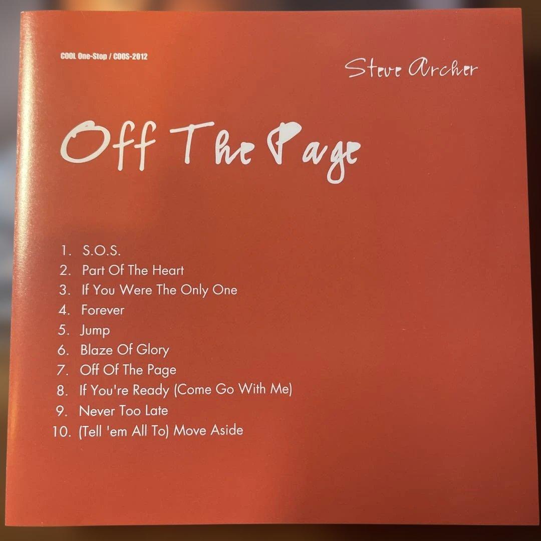 AOR CD スティーヴ・アーチャー/Off The Page CD