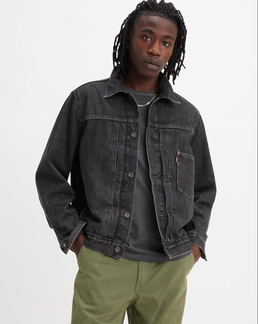 未使用リーバイスTYPE I トラッカージャケット ブラック STONEWASH