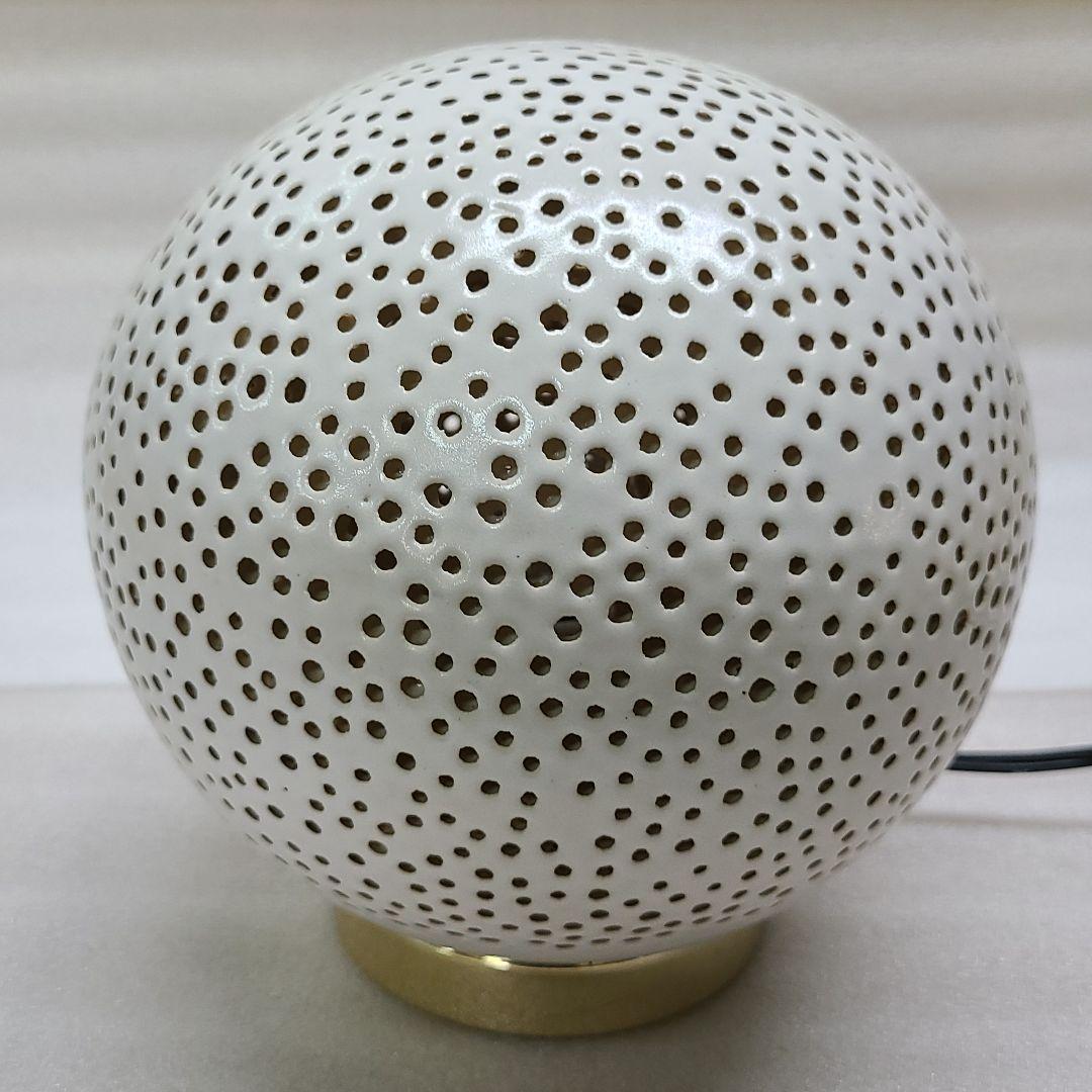 信楽焼 屋内灯 丸 小 高さ１９cm