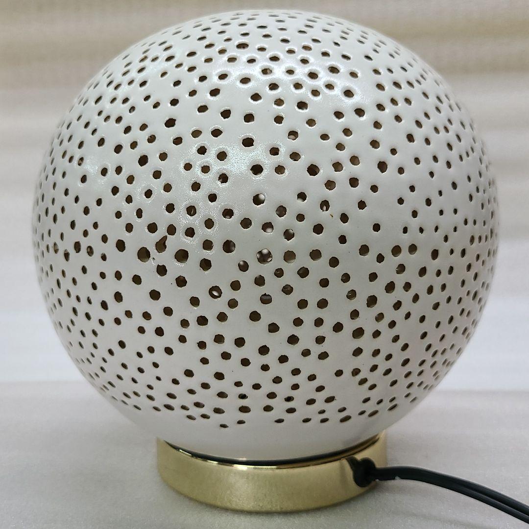 信楽焼 屋内灯 丸 小 高さ１９cm