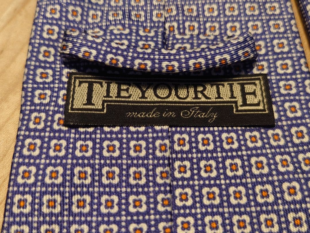 TIE YOUR TIE タイユアタイシルクネクタイ 青系
