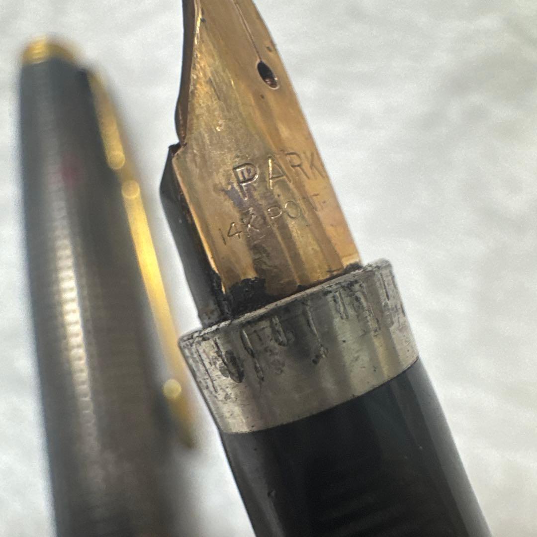 PARKER パーカー スターリング キャップ&バレル 万年筆 14k