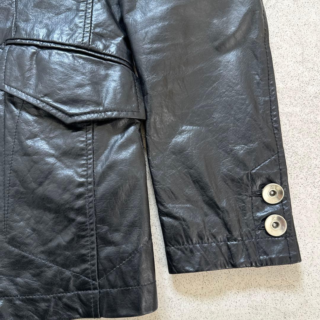 ［激レア］Levi's Black 牛革 レザー テーラードジャケット M