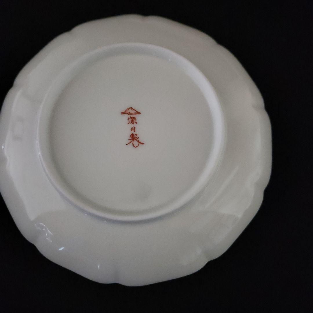 有田焼 深川製磁 唐子【あそび】小皿五枚 新品 未使用