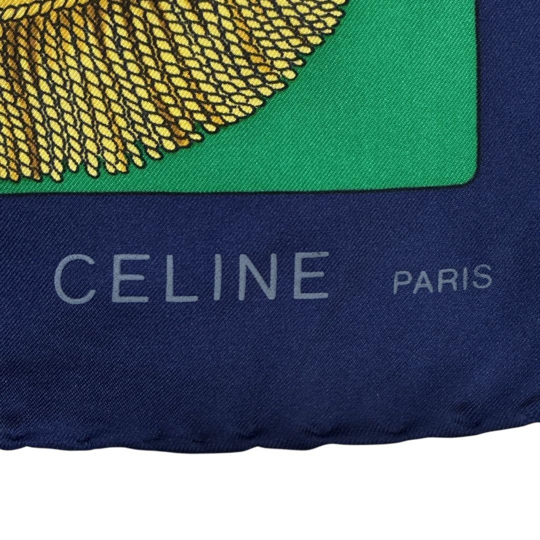 極美品✨CELINE セリーヌ 大判スカーフ ストール 総柄 ベルト 楽器