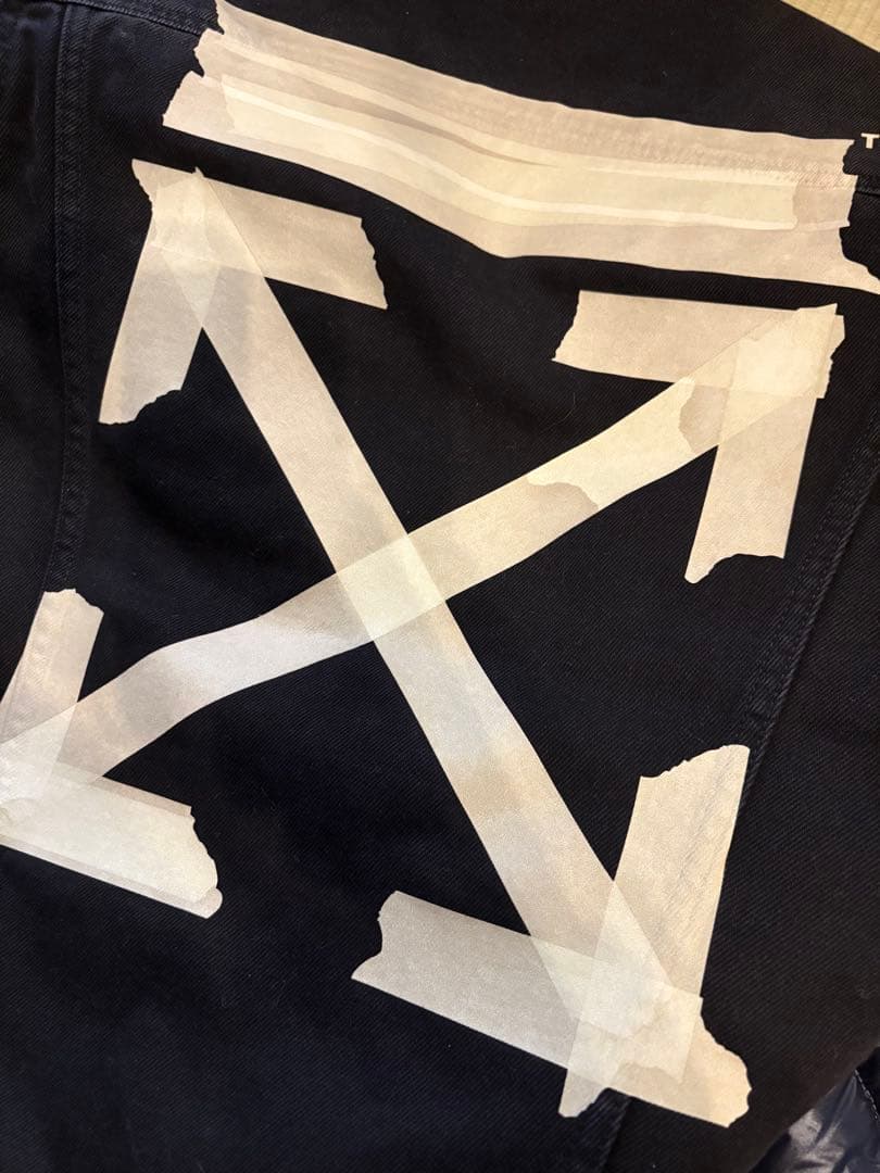 の*の様 OFF-WHITE オフホワイト　デニムジャケット　sサイズ