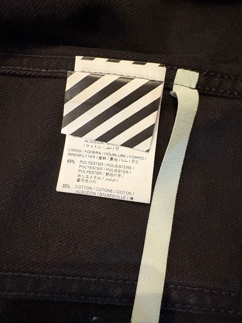 の*の様 OFF-WHITE オフホワイト　デニムジャケット　sサイズ