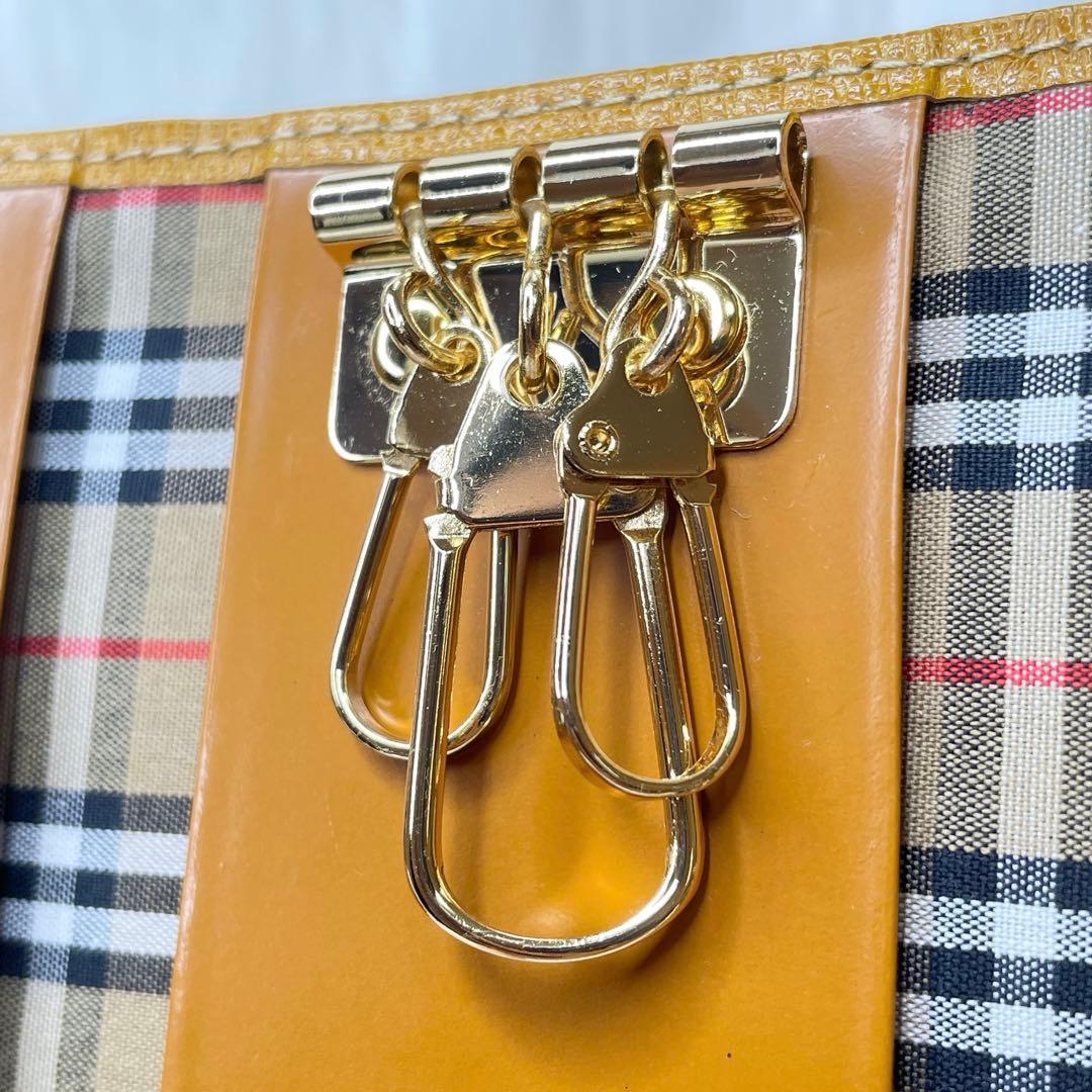 【極美品✨】Burberry キーケース 3連 ノヴァチェック ヴィンテージ