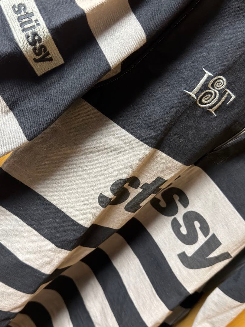 stüssy ストゥーシー　ストライプ ラガーシャツ Mサイズ