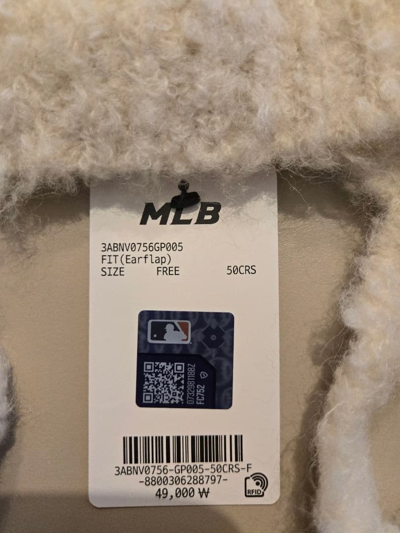 帽子 MLB KOREA 3ABNV0756 Cream