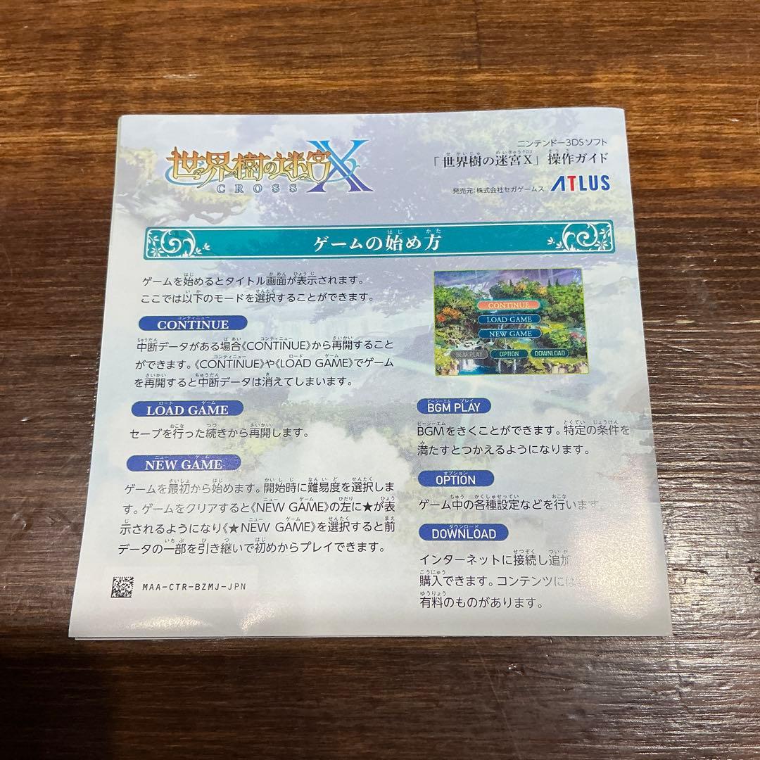 【動作未確認・中古】世界樹の迷宮X