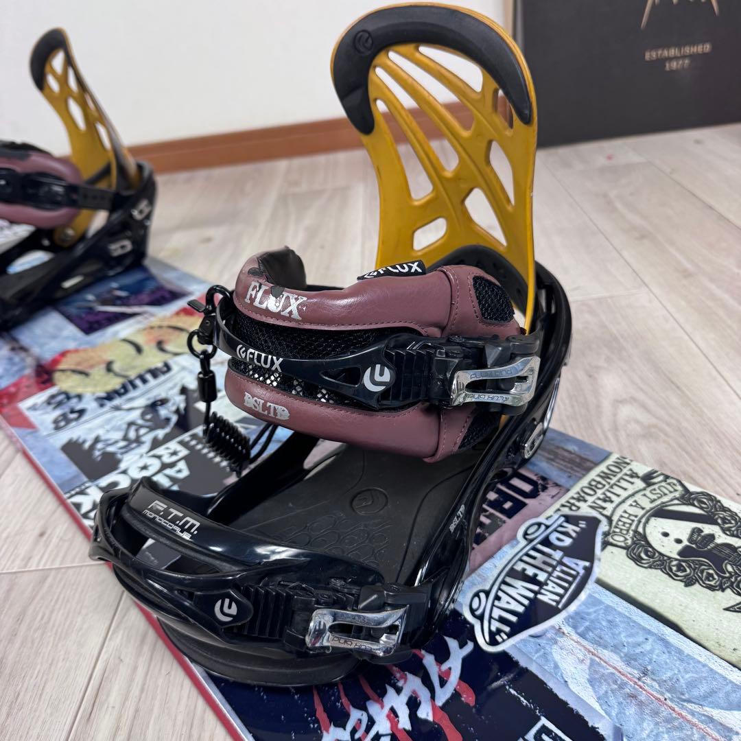 ALLIAN DAMAGE 153cm FLUX GS スノーボードセット