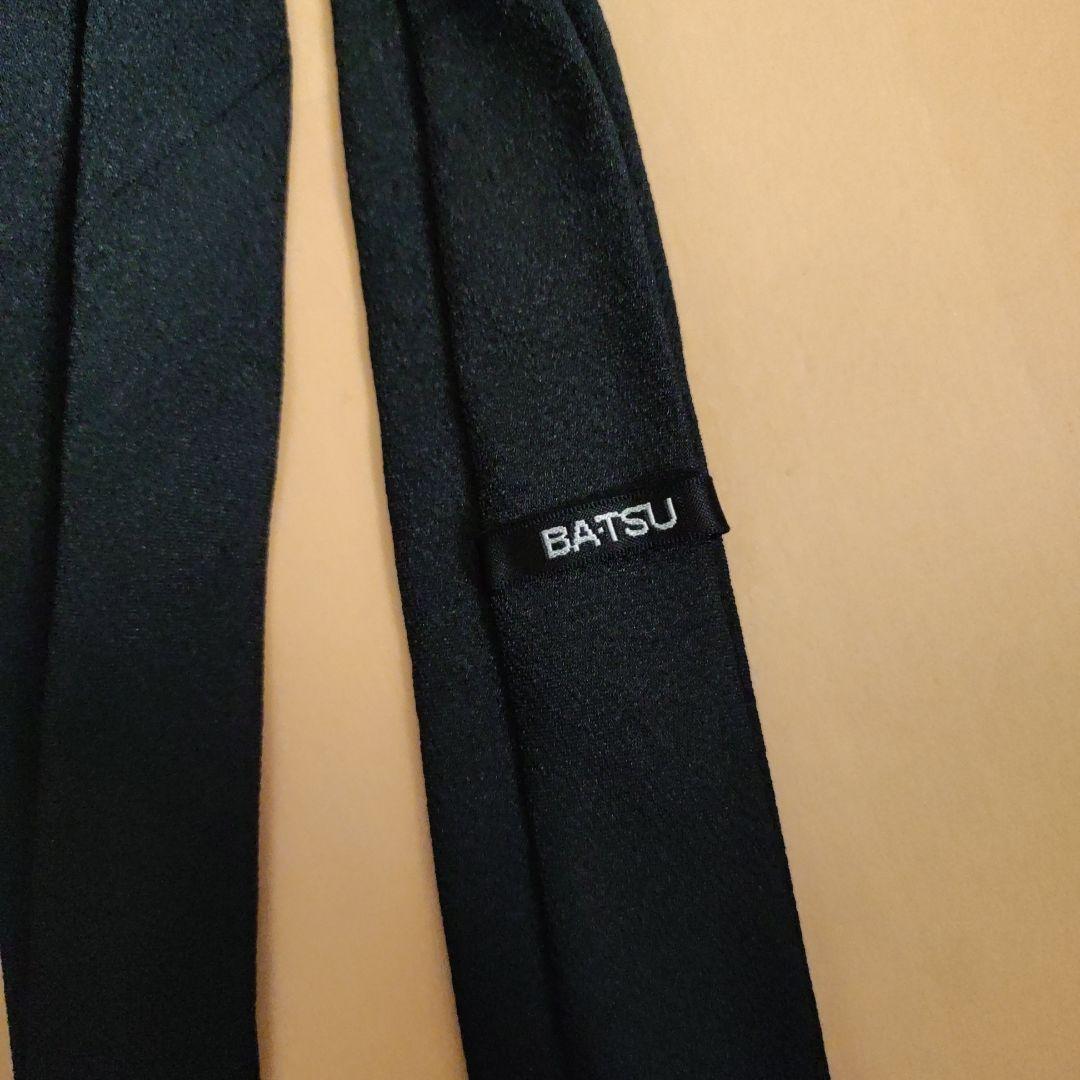 BA-TSU　黒　ネクタイ　細身