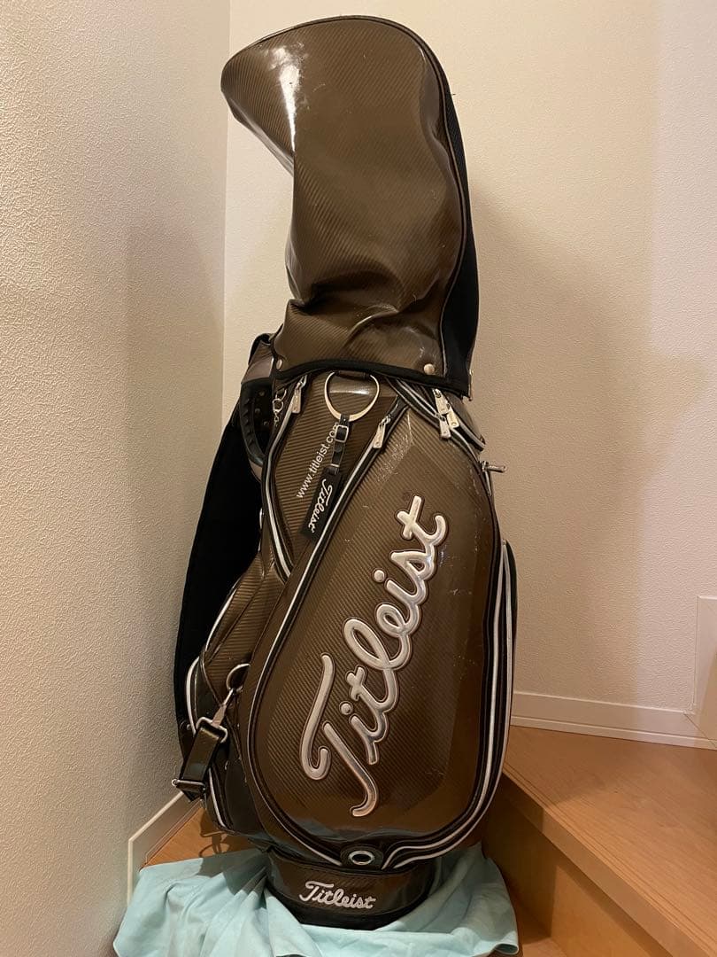 Titleist タイトリスト キャディバッグ カーボン調 ブラウン