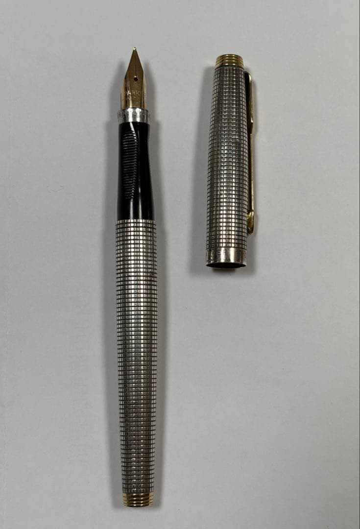 パイロット パーカー万年筆 スターリングシルバー 14k XF USA