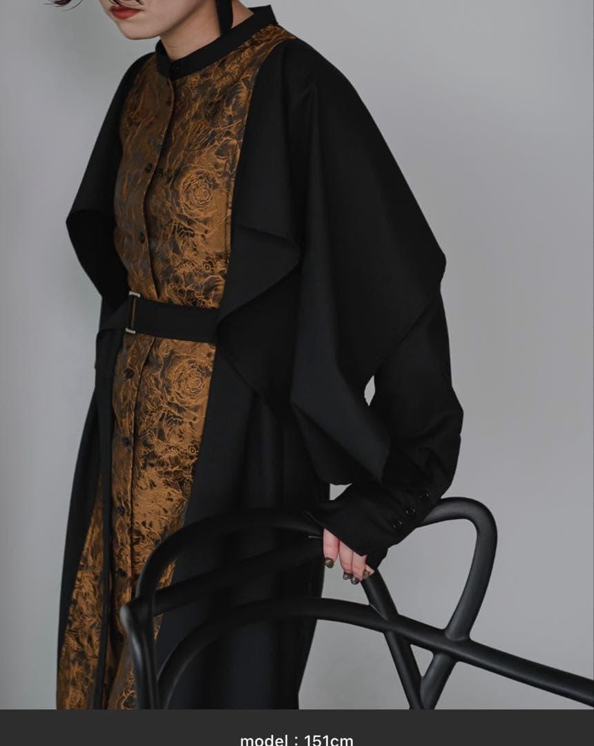 【週末セール】Ezick / Jacquard line シャツドレス