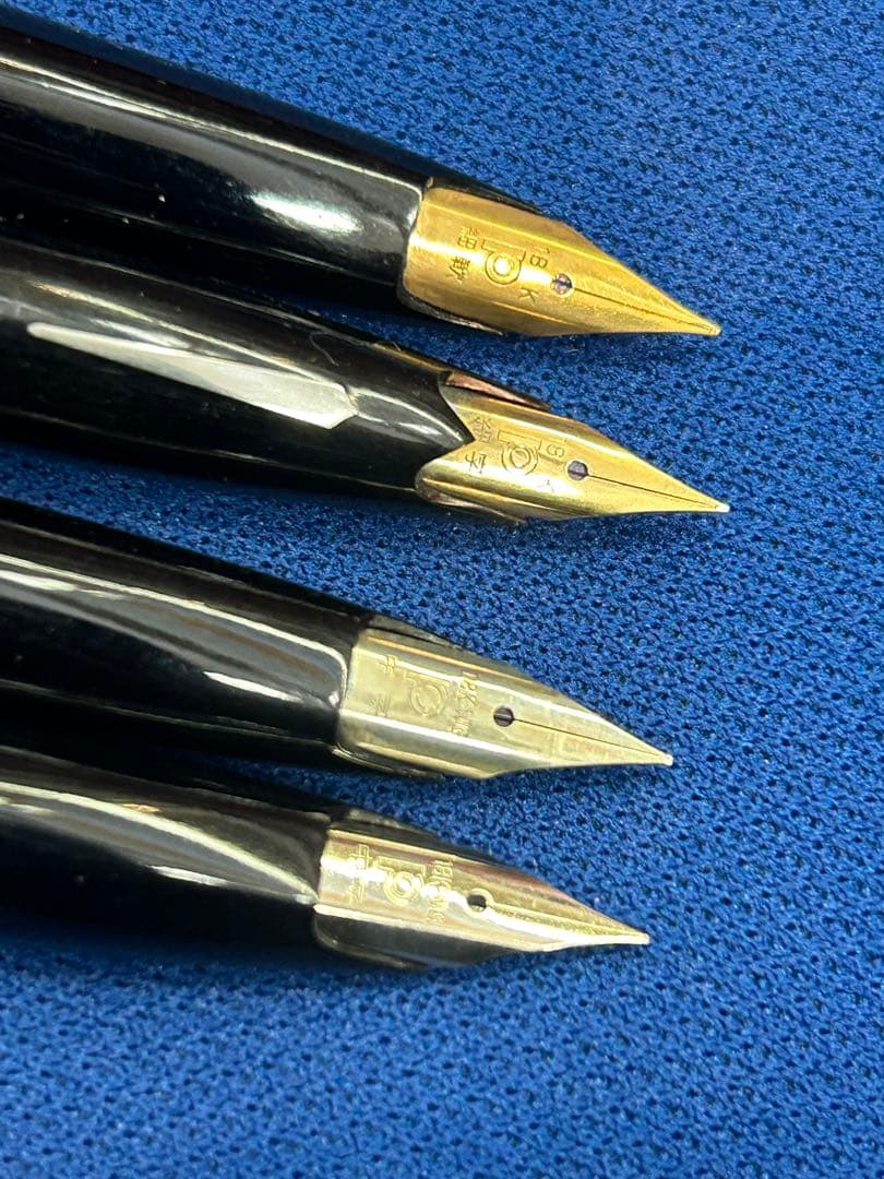 【18K 750】【未使用】プラチナ　万年筆　4本セット