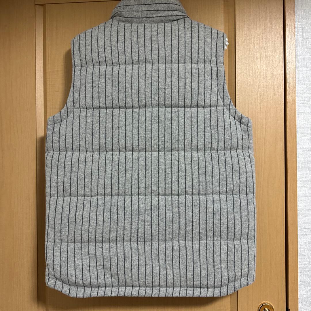 おでぶーパパpatagonia ストライプ ダウンベスト S