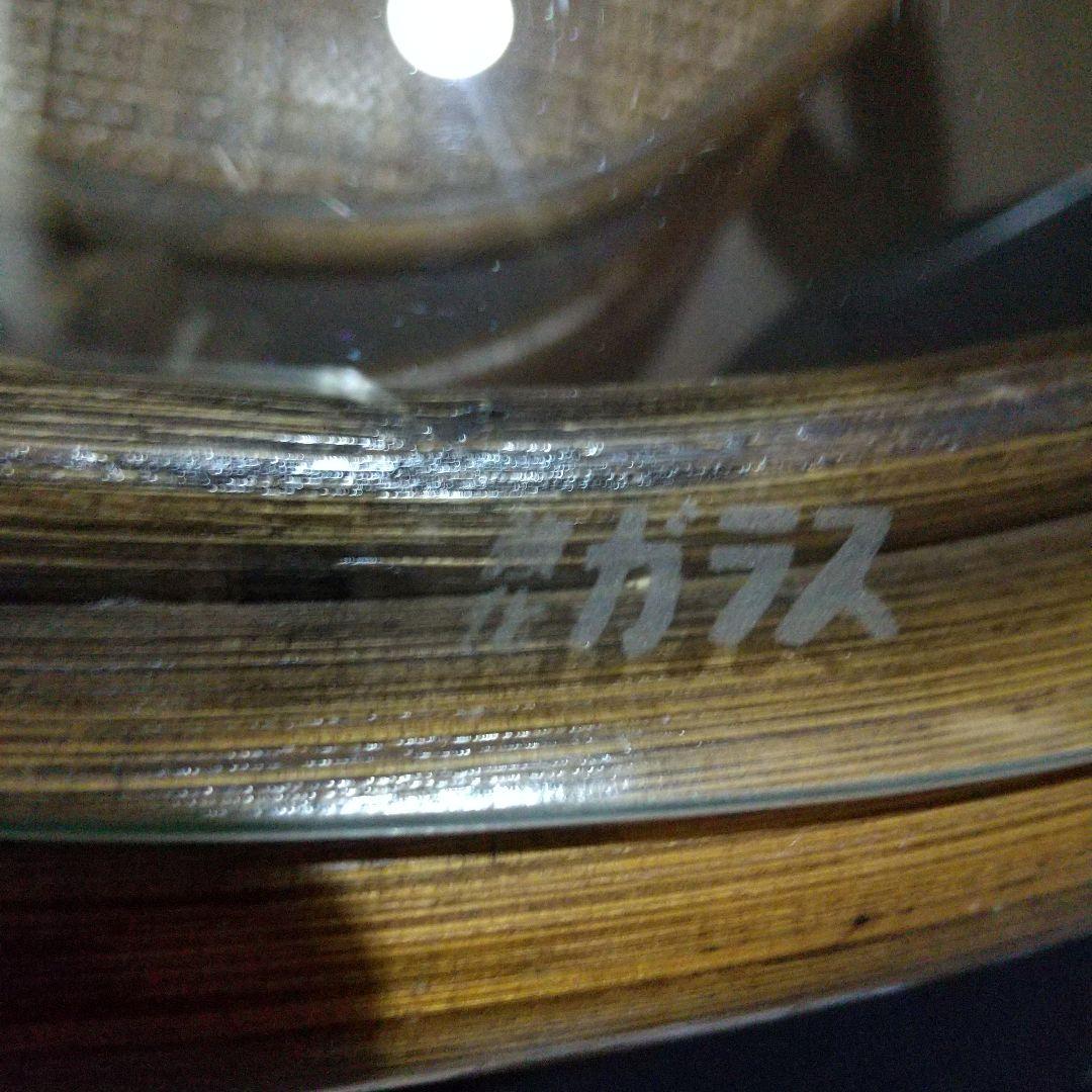 籐 ラタン 丸テーブル ガラス天板