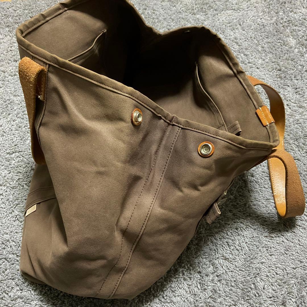 PORTER 吉田カバン　コットンキャンバス　ブラウン トートバッグ