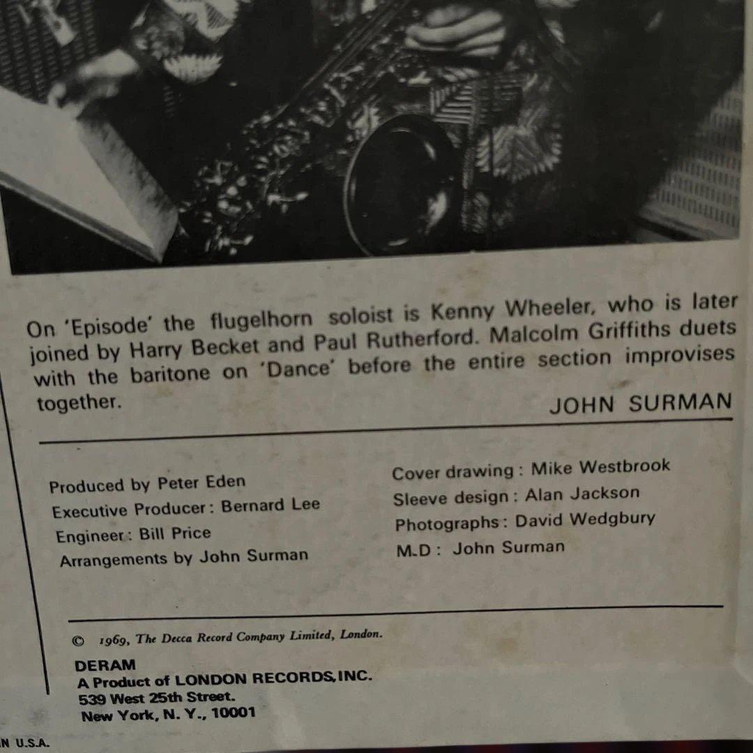 洋楽 John surman - anglo sax US org. PROMO LP