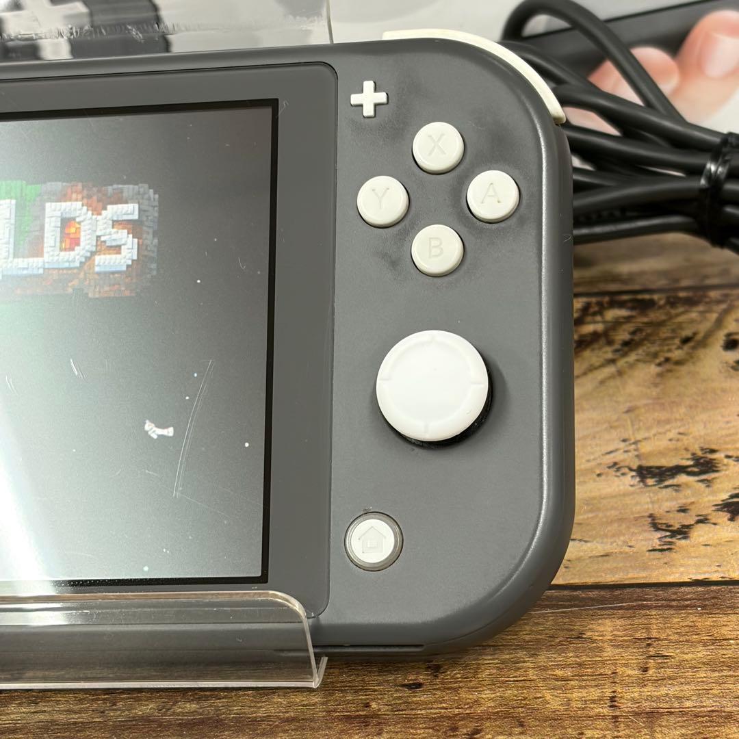 【動作品】　Nintendo Switch Lite グレー　ACアダプター