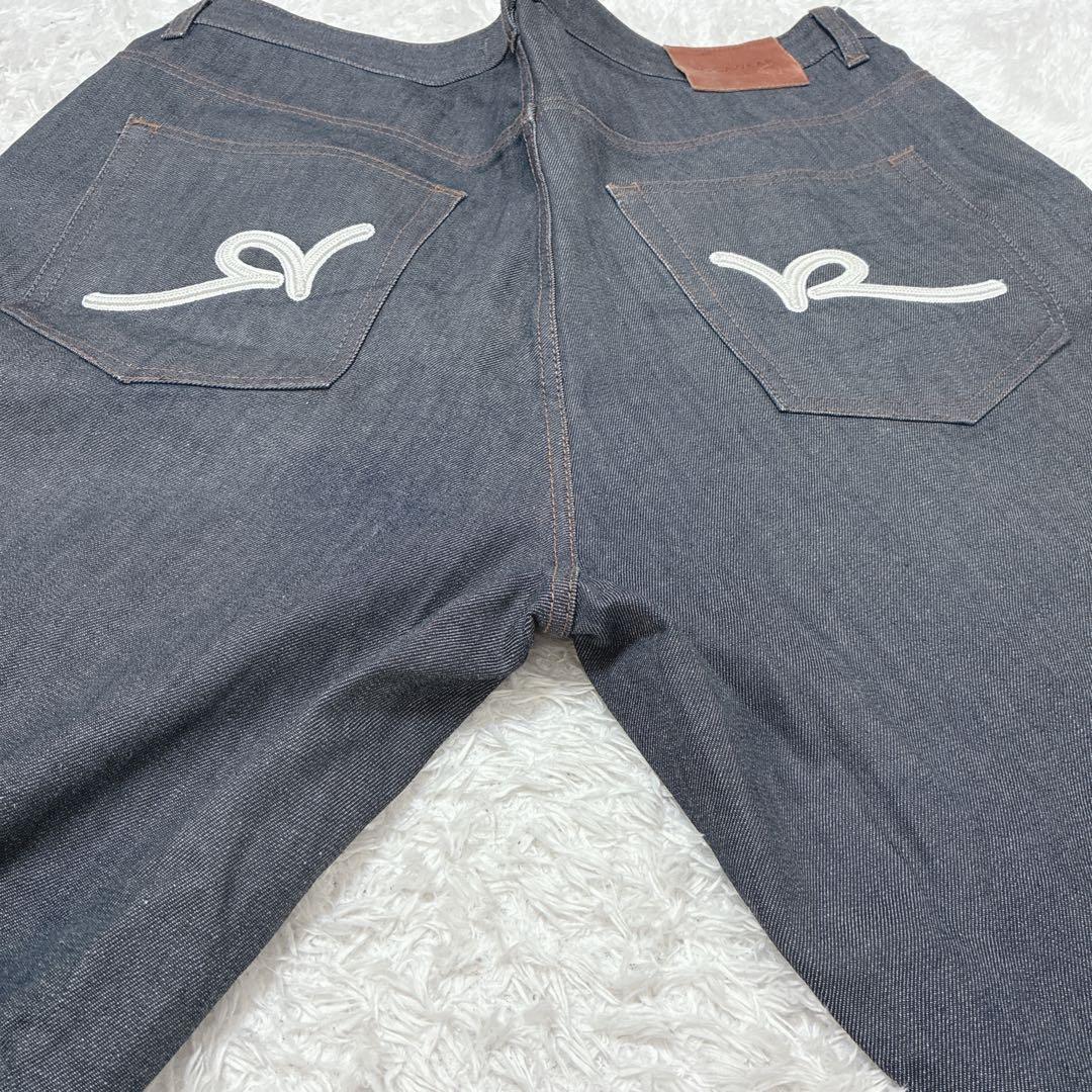 ROCAWEAR BAGGY FIT W42 刺繍 極太 B系 ダークデニム