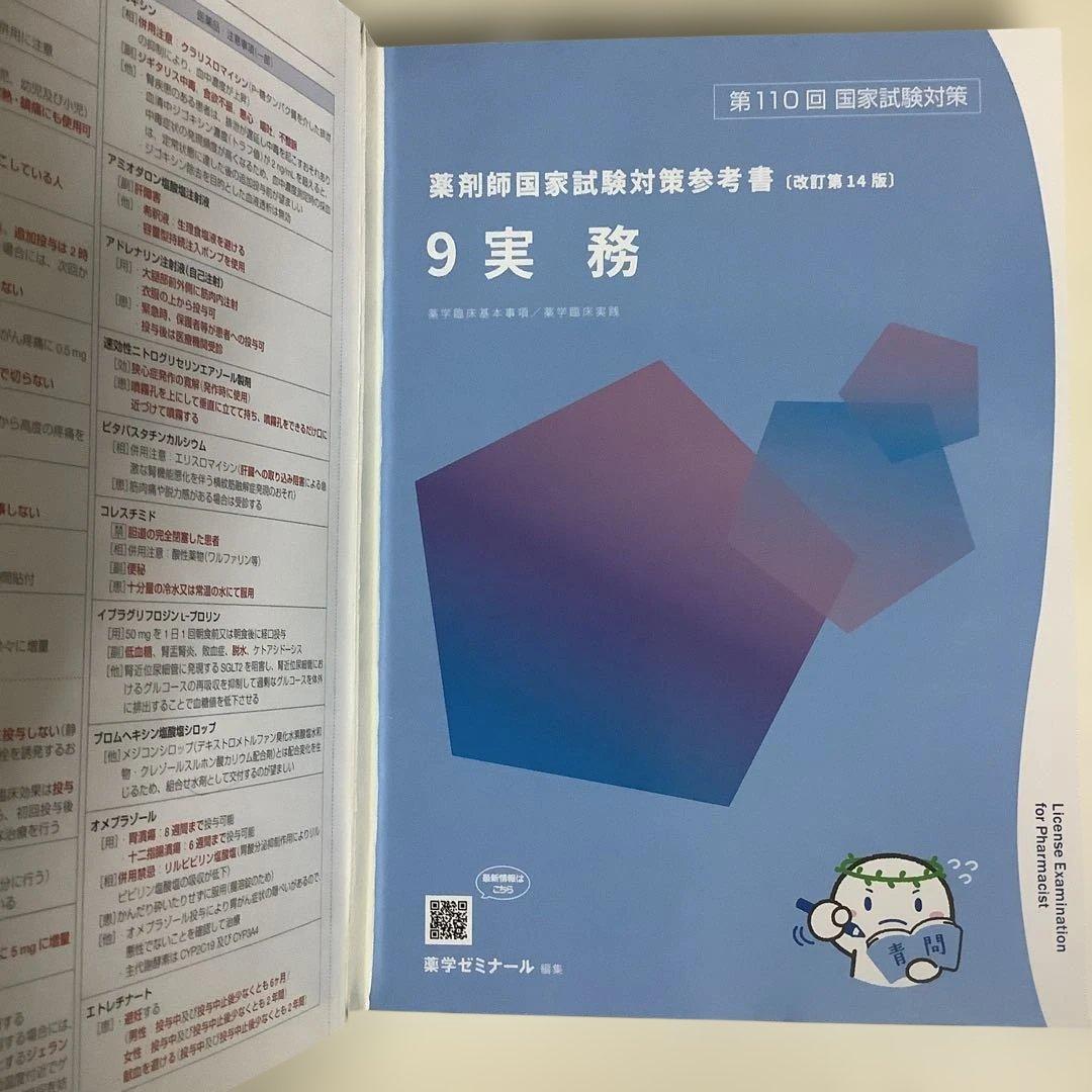 お値下げ　新品未使用品　第110回 薬剤師国家試験対策 青本•青問