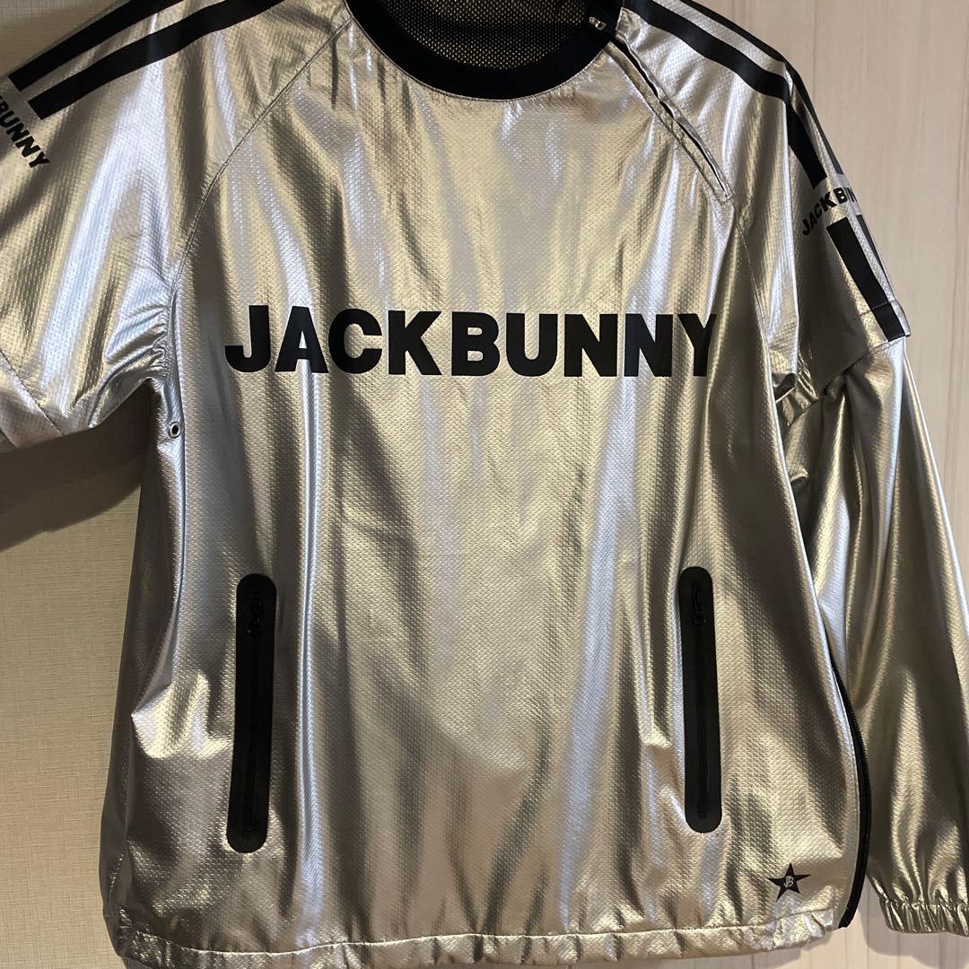 【美品】Jack Bunny!!メタリックブルゾン サイズ2 ゴルフウェア