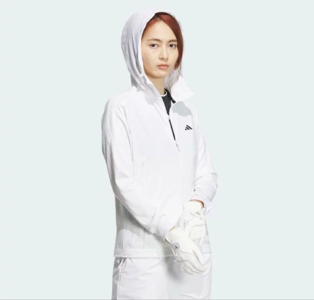 XL ☆新品 アディダスゴルフ 春夏　ファブリックミックスストレッチ フーディー