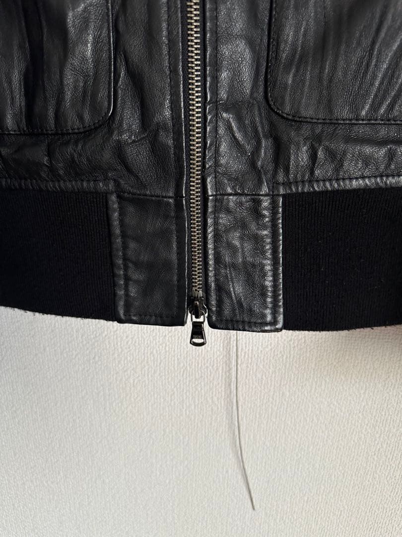 ジャケット・アウター double zip real leather jacket