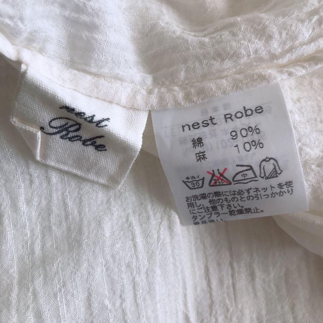美品　ネストローブ　ワンピース リネン混