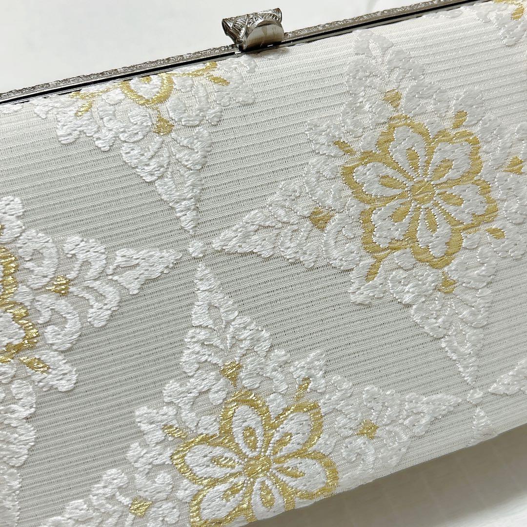 神田胡蝶　和装バッグ&鼻緒単品　フォーマル　正絹　刺繍　金糸　礼装　新品未使用品