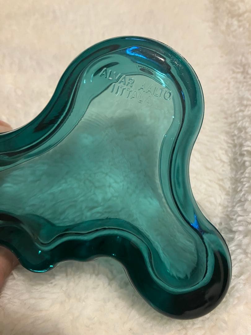 【希少美品】イッタラ　アアルト　98mm 限定カラー　レア　ペトロールブルー