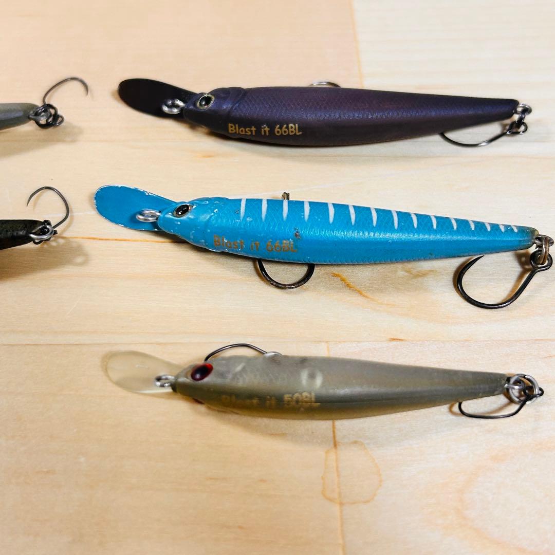 アイジェットリンク ブラストイットミノー 66BL 50BL 計6個セット