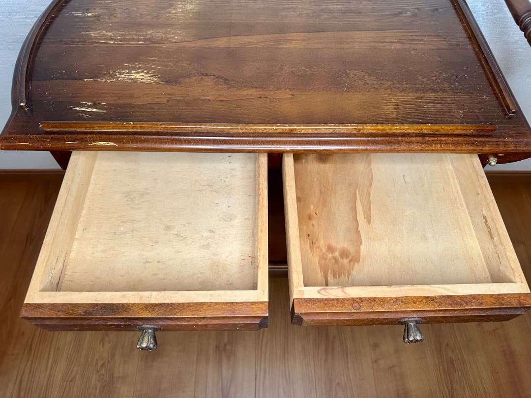 カリモク家具 コロニアル キッチンワゴン オールドカリモク