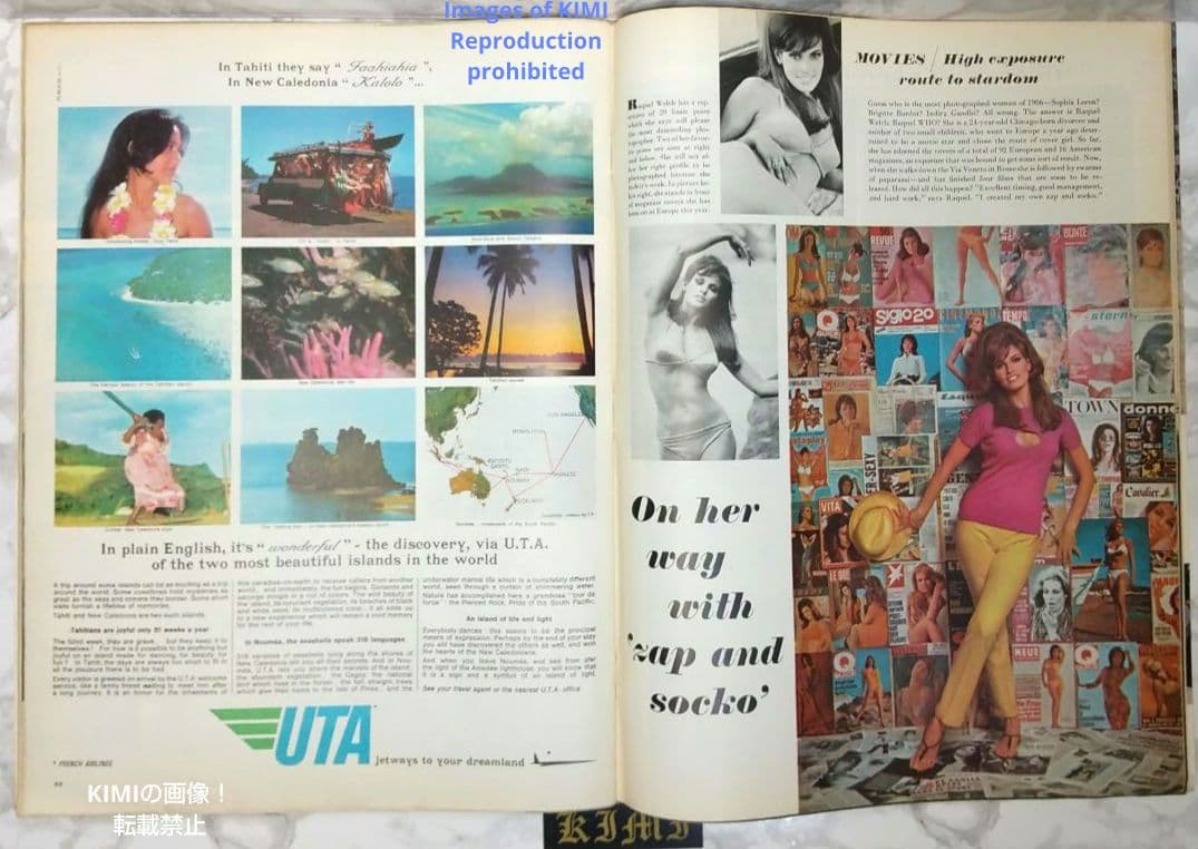 希少 ライフ マガジン雑誌 12 1966 ASIA ラクエル ウェルチ カバー