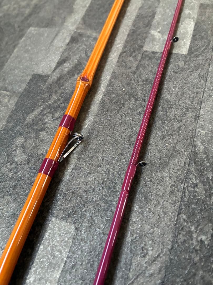 フジsic＋セラミックガイド 自作軟調子ヘチ和竿