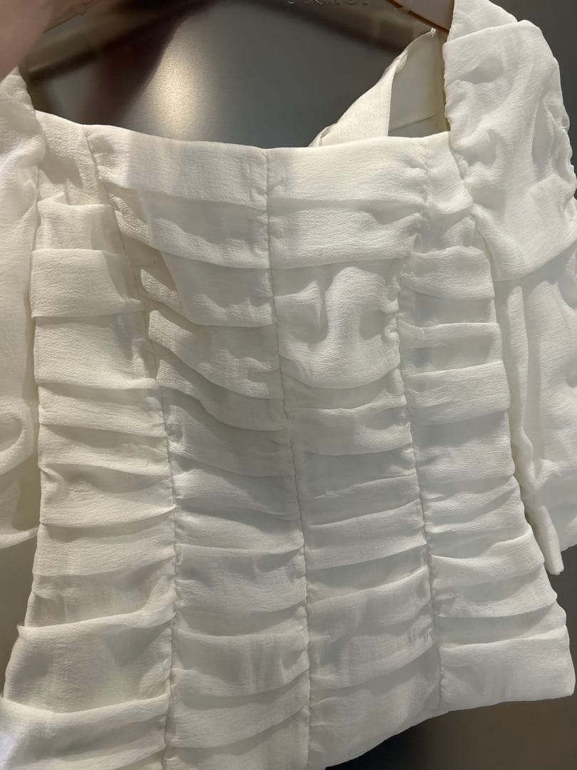 m*i様 bride and you BAU 新品　シャーリングブラウス